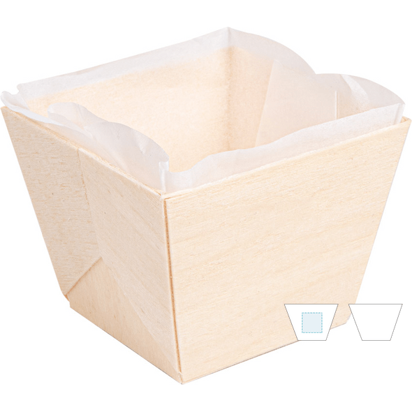 Træbeholdere m/ silikoneform